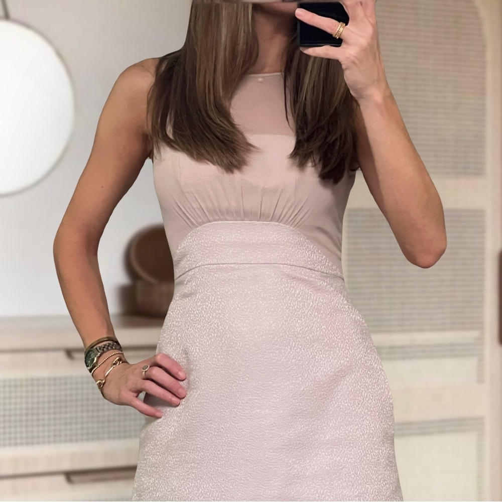 REISS Ice Rose Jacquard Darby Dress, 2